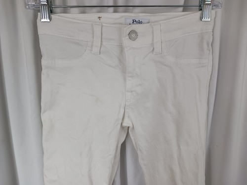 Polo Ralph Lauren Slim Fit Jeans White Denim Girls Size 12 - Picture 2 of 13