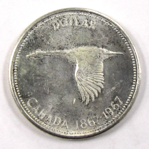 1967 Canada 1 dollar Circulated Commemorative World Coin KM# 70