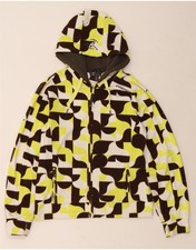 CHIEMSEE Damen Fleecejacke mit Kapuze UK 18 XL Mehrfarbig Geometrisches Muster CG05