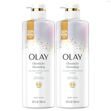 Olay Body Wash, Elasticity Boosting Collagen Peptide Serum Complex 26 Fl Oz 2 Ct