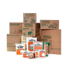 U-Haul Apartment Moving Kit - 21 Boxes, 1 Dish Packing Kit, Foam Pouches