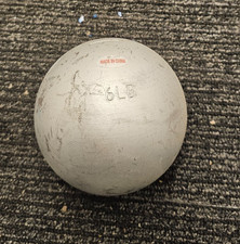 6lb Cast Iron Shot Put Ball Silver Track  Field Training