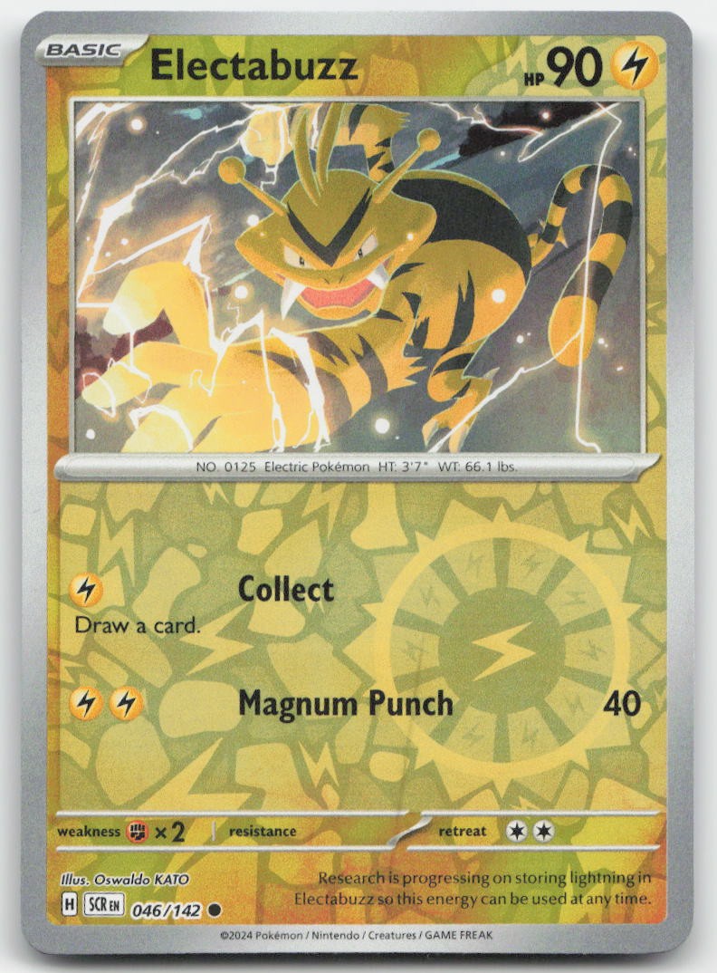 Electabuzz Reverse Holo SV07: Stellar Crown 046/142 NM