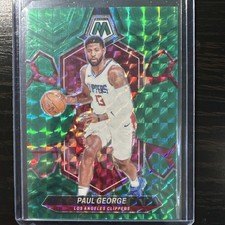 2024-25 Panini Mosaic Green Prizm Clippers Paul George 52/75