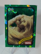 2025 Topps Chrome Marvel Sapphire Sandman #91 Green Refractor 77/99