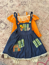 Girls Size 2-Piece scarecrow dress
