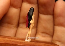 miniature 1/64 figures bathing GIRL cute zombie fit 1:64 car STREET Diorama