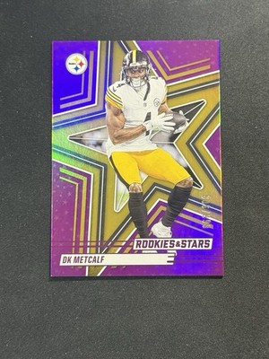 2025 Panini Rookies & Stars DK Metcalf #’d /999 Purple Variation Steelers