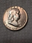 1953 Ben Franklin Half Dollar In EF/AU Condition In My Opinion. #478