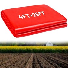 Pacciamatura in plastica rossa facilmente adattabile dimensioni 4 piedi x 25 pie