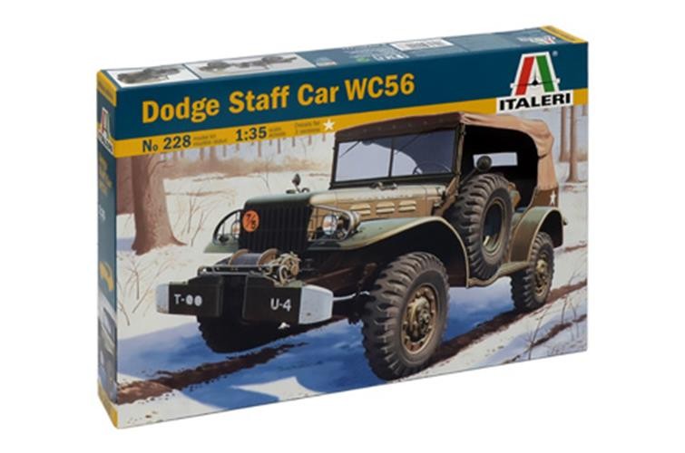 ITALERI 1/35 1:35 Dodge WC-56 Command Car MILITARY MODEL KIT 228