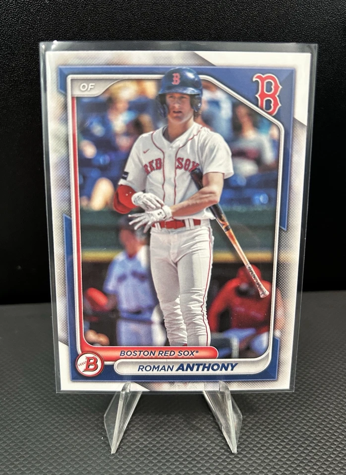 Roman Anthony 3 Card Lot - 2024 Bowman & Bowman Chrome Prospect #BP-22 & #BCP-22 - Image 2 of 4