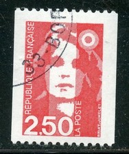 🦬Timbre France N°2719 - Type Marianne du Bicentenaire oblitéré - 2,50f - 1990🦬