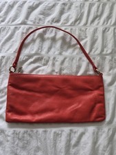 Vintage Express Coral Orange Shoulder Bag Y2K With Zip
