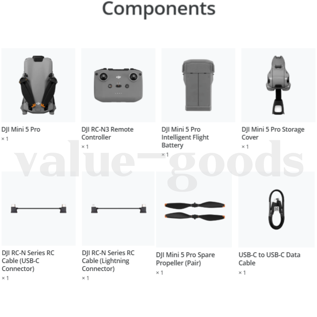 NEW] DJI Mini 5 Pro (DJI RC-N3 Remote Controller) Camera Drone (1