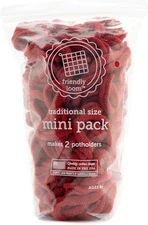 Friendly Loom | 7” Traditional-Sized Red Potholder Weaving Loops | Craft 2 Co...