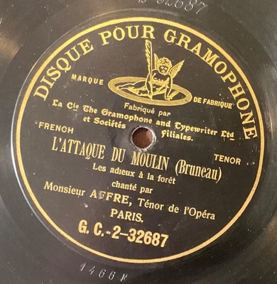 Augustarello Affre 78 rpm G&T GC-2-32687: BRUNEAU L Attaque du Moulin-Les adieux