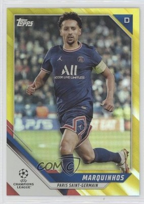 2021-22 Topps UEFA Champions League Yellow Foil 68/250 Marquinhos #171 0n8q