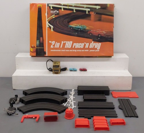 Eldon 9544 HO "2-IN-1" Race 'N Drag Set EX/Box