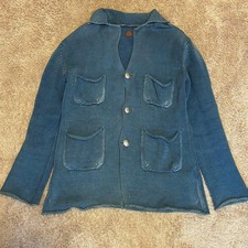 KAPITAL Concho Indigo Knit Jacket Used Size 46/48cm, Casual Vintage