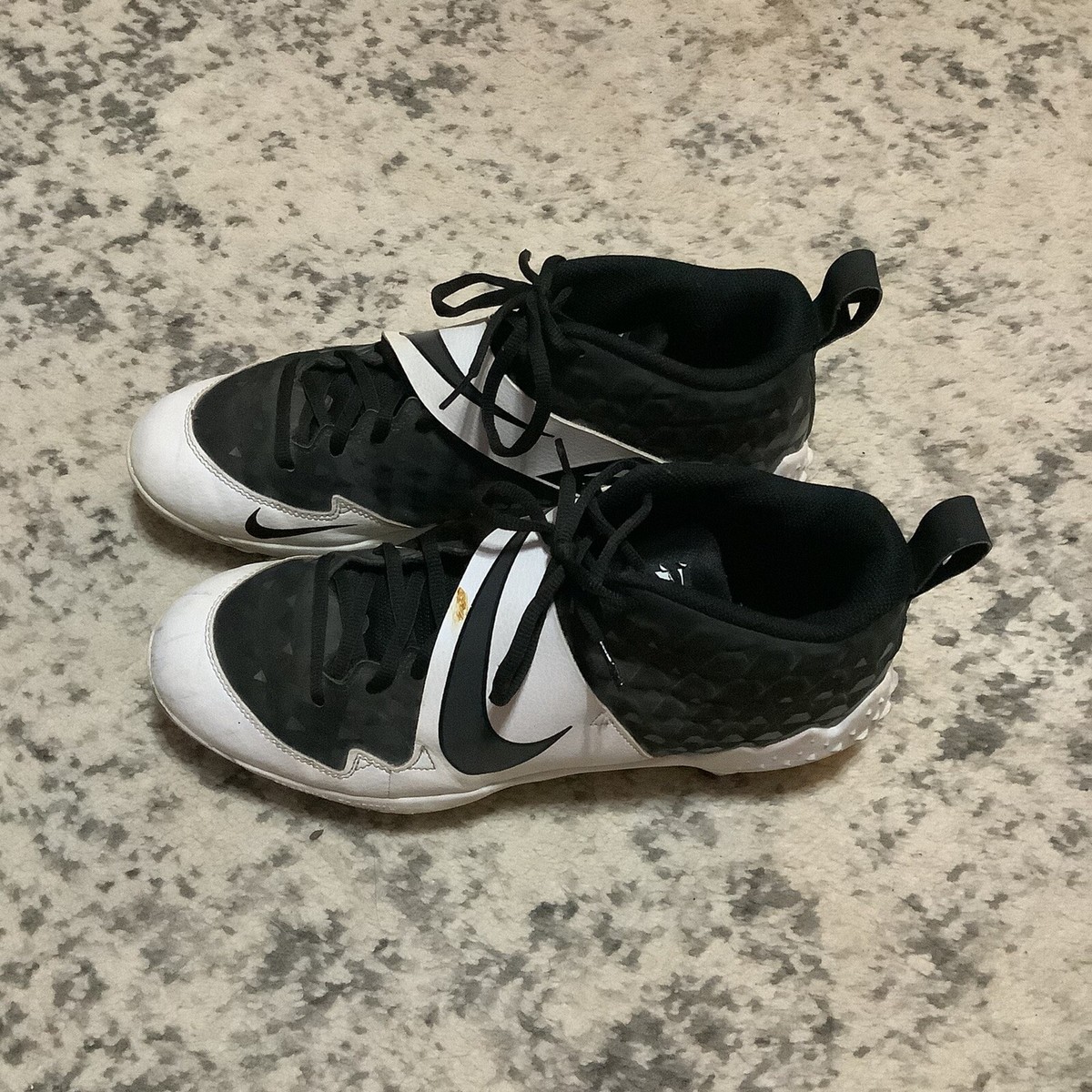 Mens Nike Force Trout Pro Baseball Cleats Size 9 Black And White AR9815-002. Nike Force Zoom Mike Trout 6 Black White AR9815-002 Men main image 4