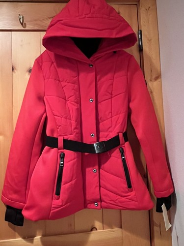 NWT Michael Kors Belt Jacket Large Red 