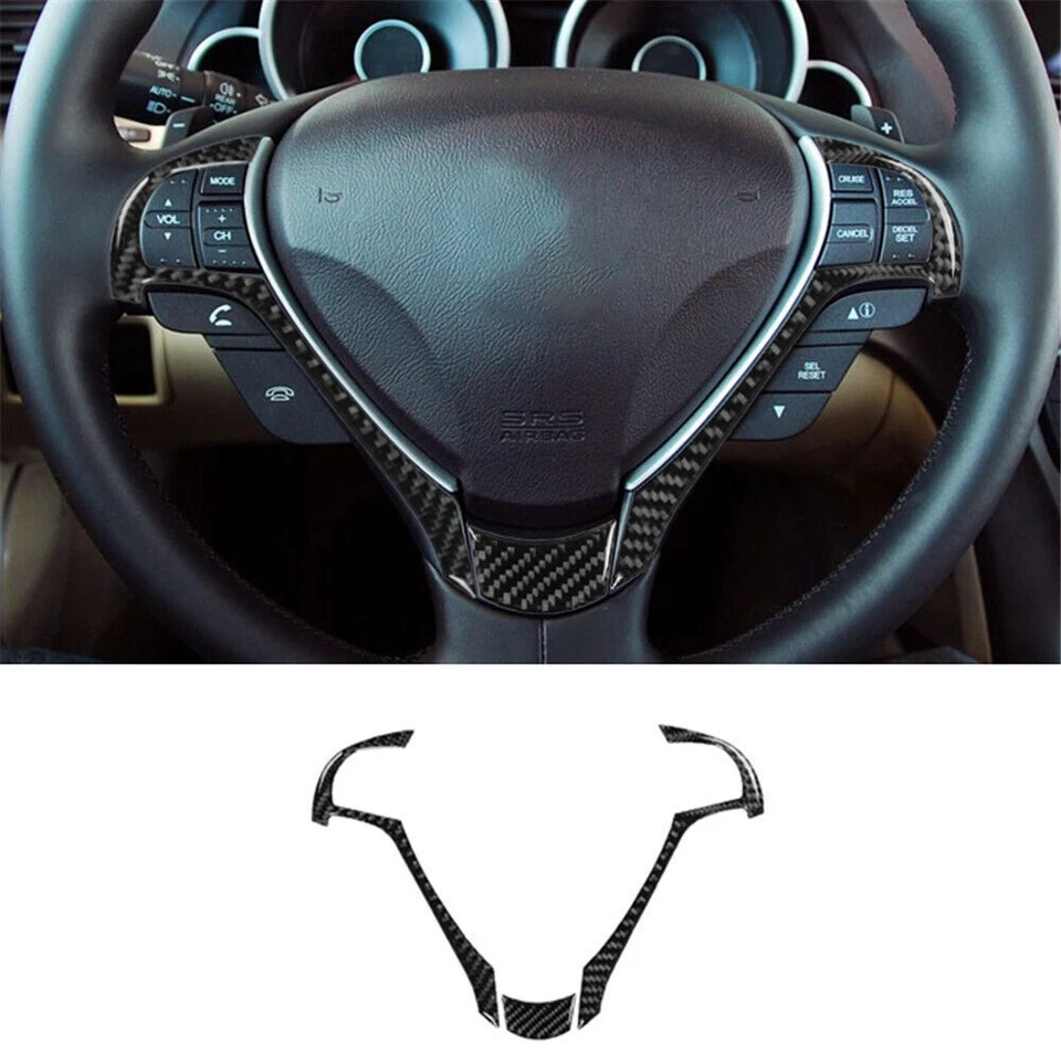 Kit completo de fibra de carbono de 27 piezas de pegatinas de cubierta para Acura TL 2009-2014 Foto 3 de 4