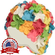 Gorro De Ba o De Goma Impermeable Para Y Mujeres Talla nica P talo, Multicolor.