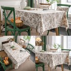 Rectangle Print Tablecloth Party Dining Room Table Cloth Cover Kitchen Decor