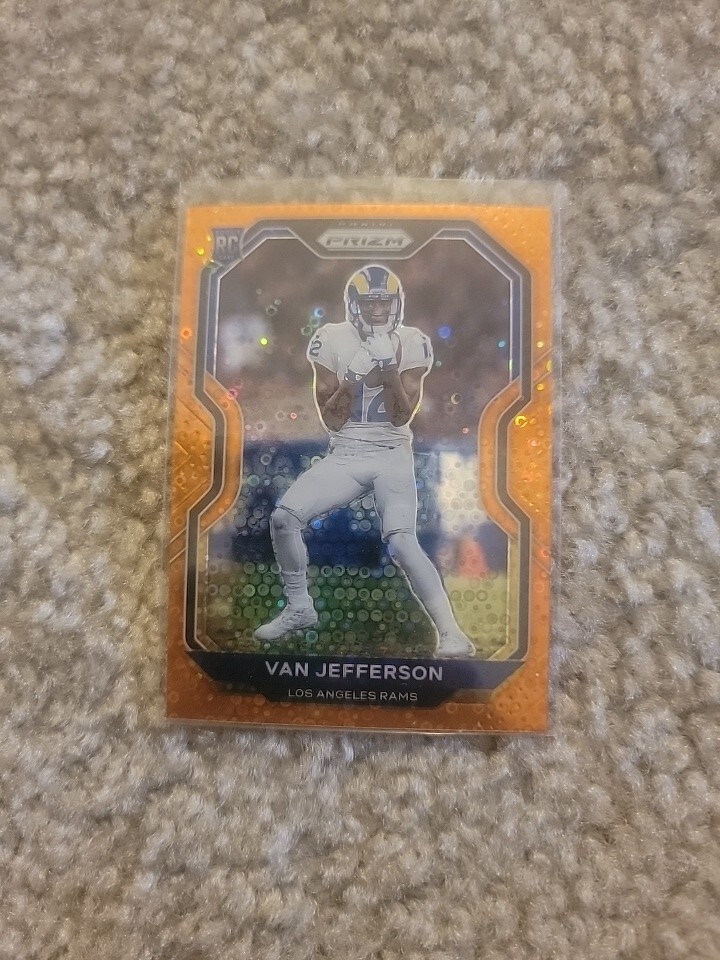 Van Jefferson 2020 Panini Prizm Disco Prizm 377 RC NFL LA Rams
