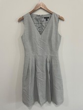 J.crew V-neck sheath dress in double-serge Wool Gray Size 4 G7808