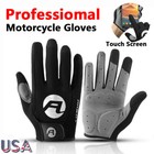 Mens Touch Screen Motorbike Racing Gloves Full Finger Gel Pad Motorcycle Gloves