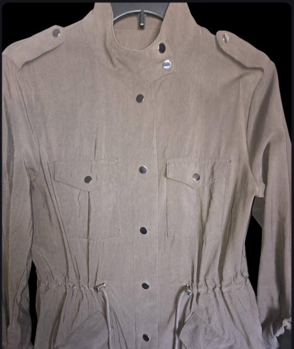 Zara Basic Collection Hunter Green Utility Jacket… - image 2