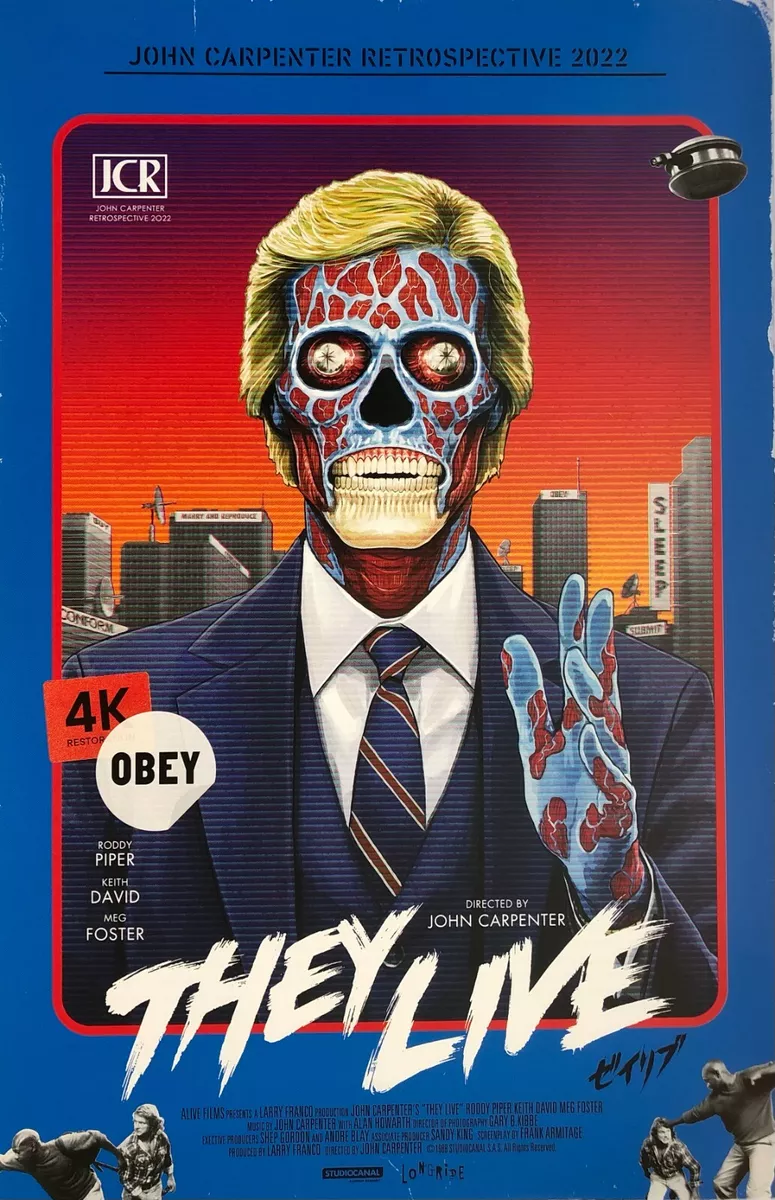 They Live Movie Poster - Vintage Movie Poster