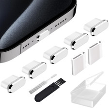 Paquete de 5 tapones antipolvo USB C cubiertas de puerto tipo C de metal
