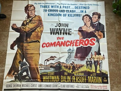 ''THE COMANCHEROS'' 6SHEET (81X81) ORIGINAL MOVIE POSTER