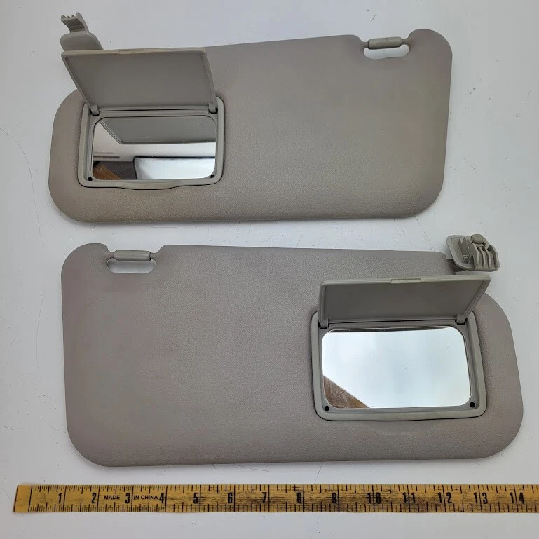 Mazda Mazda2 2013 parasol juego de 2 con espejo gris sin tornillos Foto 3 de 4