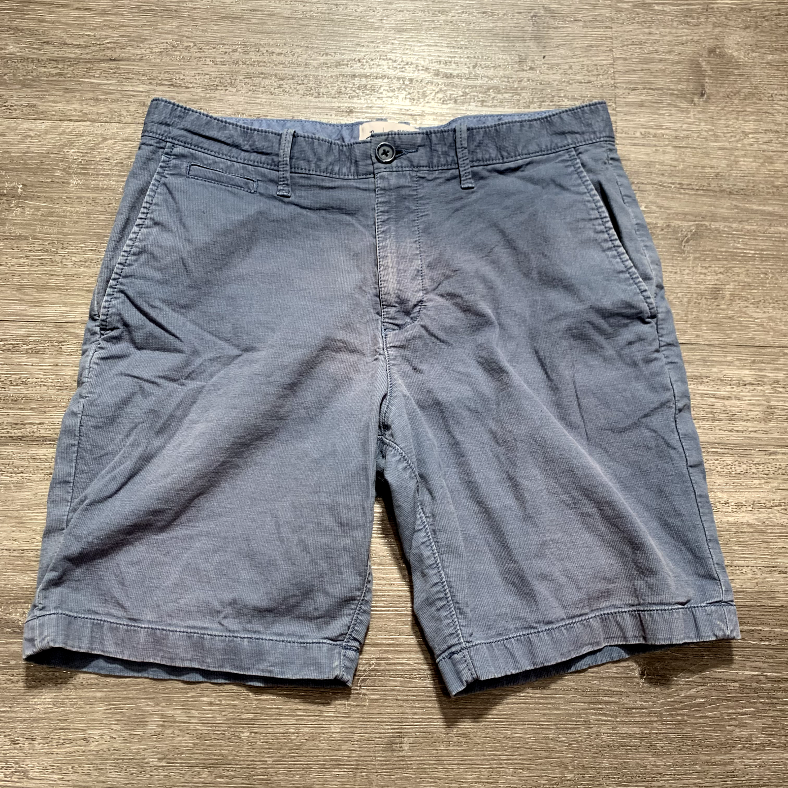 Penguin Shorts Mens 32 Chino Blue Cotton Casual Streetwear Adult Preppy Golfer