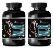 black maca capsules - MALE VIRILITY FORMULA - fertility pills for men -2 Bottles