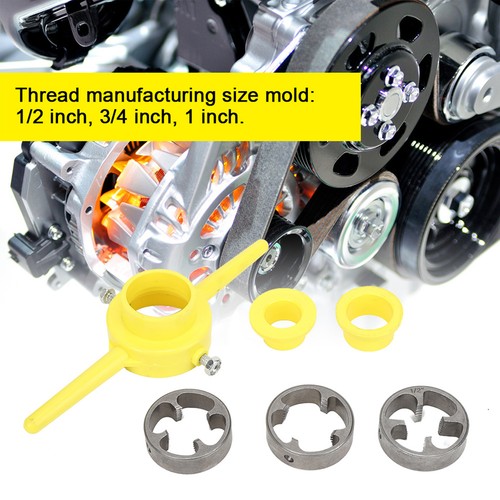 3-in-1 NPT Die Set Thread Maker Tool For Pipe Plumbing
