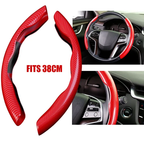 Carbon Fiber Red Car Steering Wheel Booster Cover Accessories For Mercedes-Benz - Bild 2 von 20