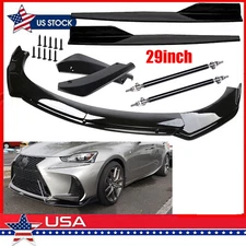 For IS250 IS350 IS300/ Front Bumper Lip Splitter Spoiler Body Kit Side Skirt