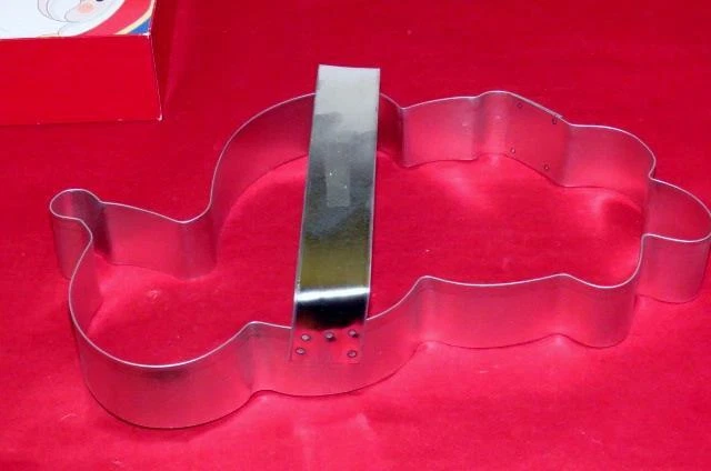 Cortador de galletas vintage Fox Run 11,5" gigante colosal SANTA CLAUS metal Navidad Foto 3 de 4