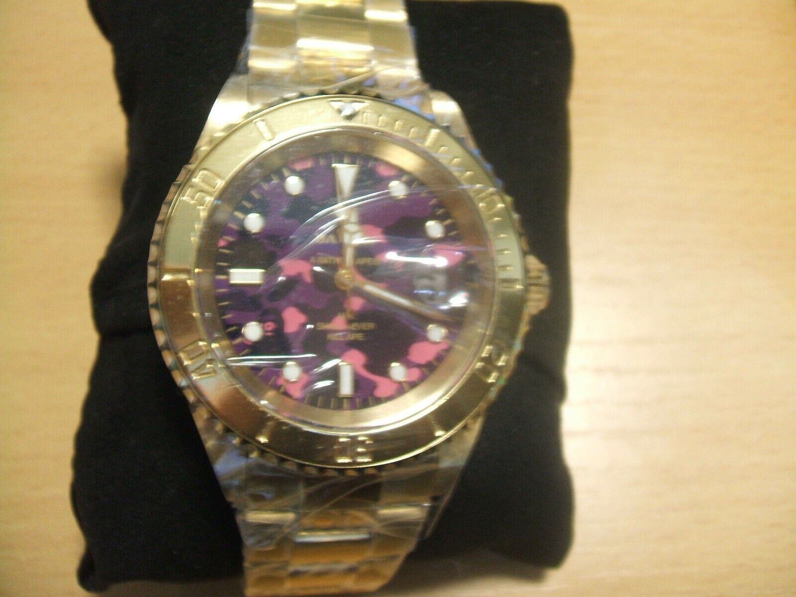 A BATHING APE Bapex T001 Purple Dial Automatic Winding Mens