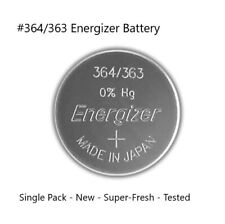  364/363 Energizer Watch Battery SR621SW New, Super-Fresh, Ships Free 