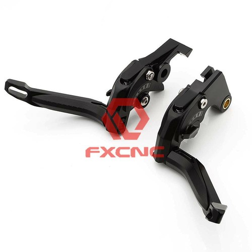 Palanca de embrague de freno plegable extensible 3D para Triumph THRUXTON 2016 2017 2018 negra