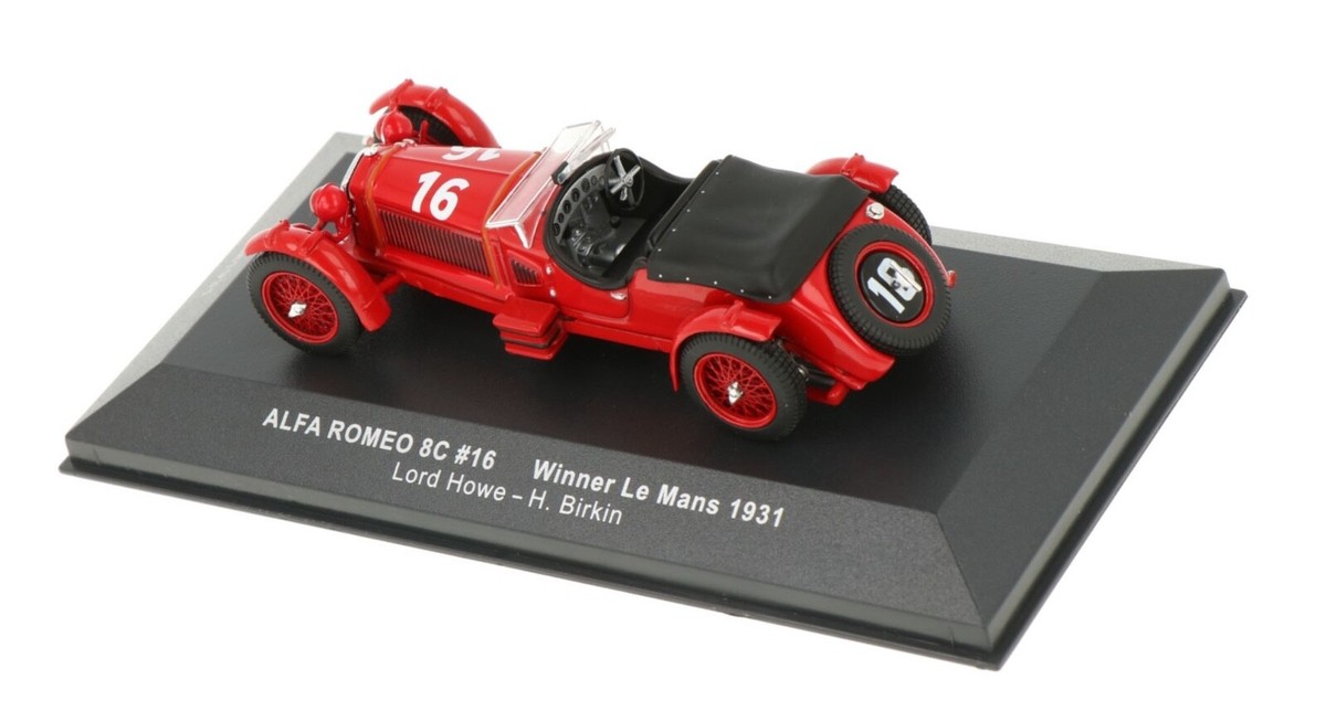 IXO LM1931 Alfa Romeo 8C #16 Winner Le Mans 1931 - Howe