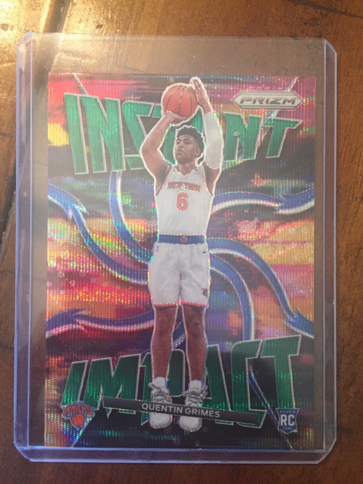 2021-22 Panini Prizm QUENTIN GRIMES INSTANT IMPACT GREEN WAVE PRIZM RC ROOKIE