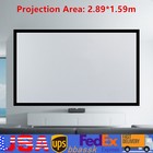 Fixed Aluminum Frame Projector Screen For Home Theatre Hd Tv Projection 135'