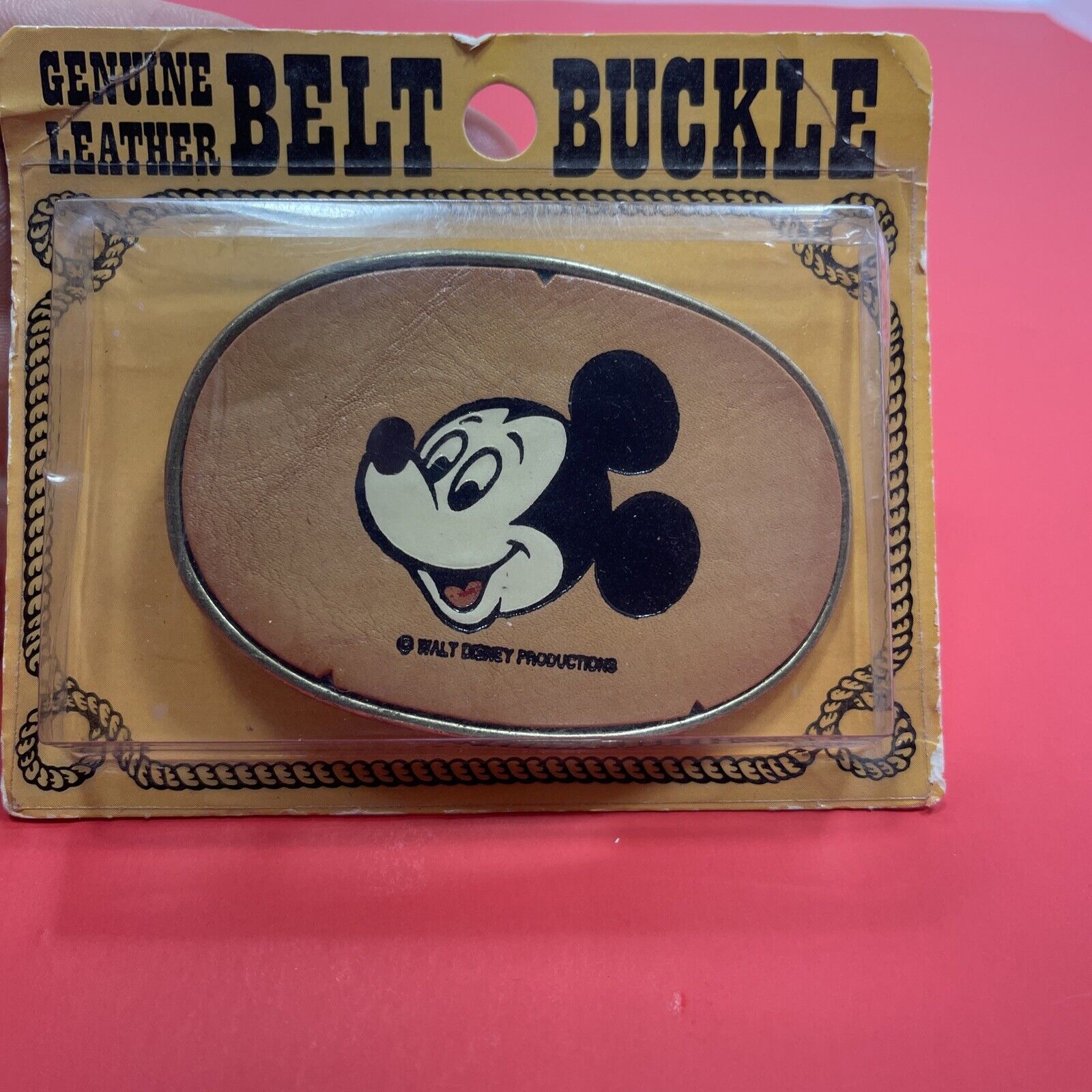 Rare Vintage Walt Disney Mickey Mouse  Genuine Le… - image 1